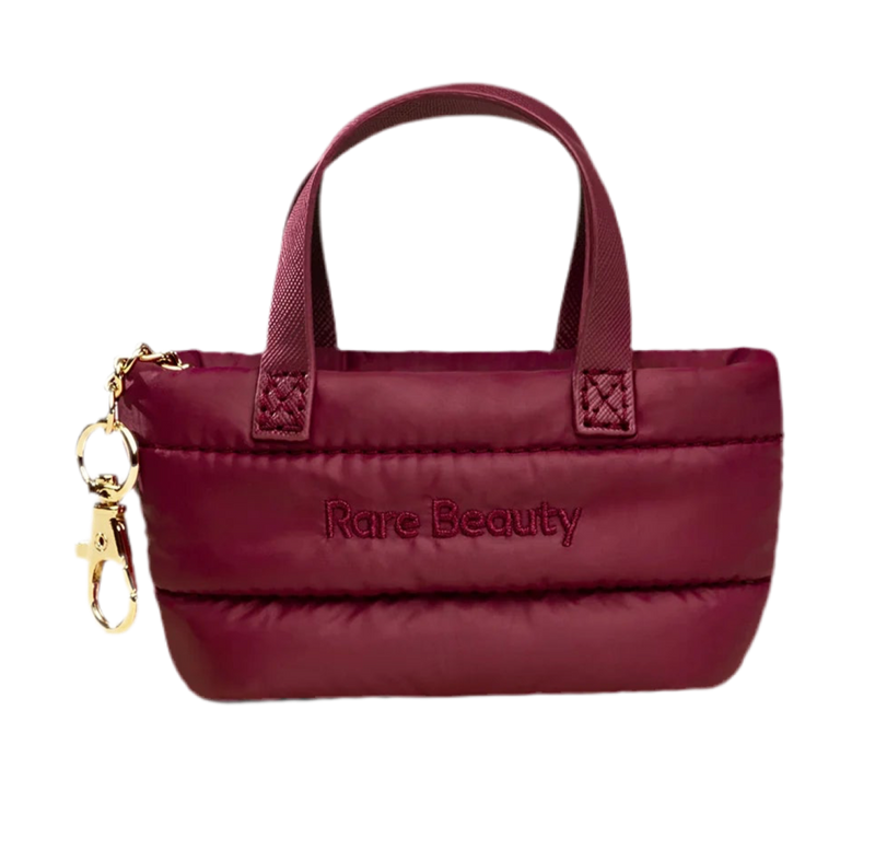 Rare Beauty - Mini Puffy Tote Keychain - Merlot *preorder*