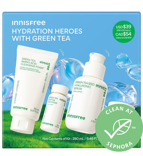 innisfree - Green Tea Hydration Heroes with Hyaluronic Acid *Preorder*