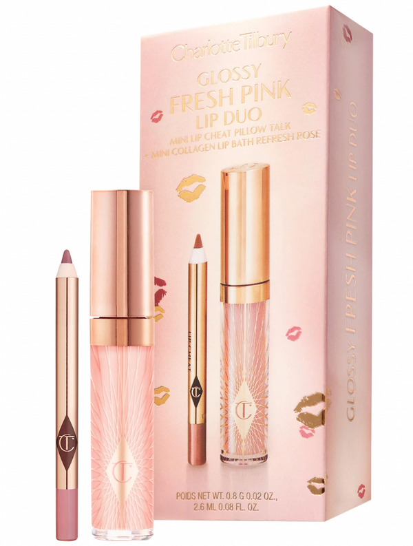 Charlotte Tilbury - Mini Glossy Pink Lip Gloss + Lip Liner Set *Preorder*