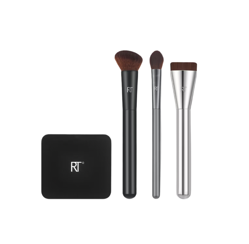 Real Techniques Chrome Era It's Giving Base Makeup Brush Set *Preorder*