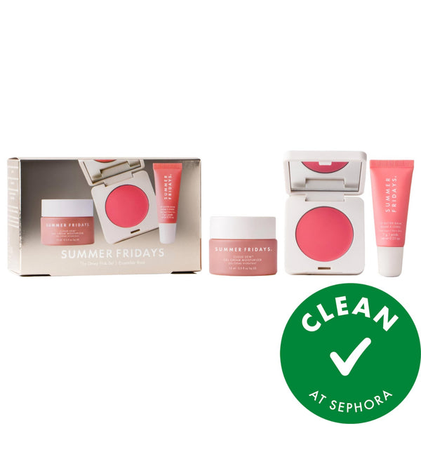 Summer Fridays - The Dewy Pink Set with mini Lip Butter Balm in Pink Sugar *Preorder*
