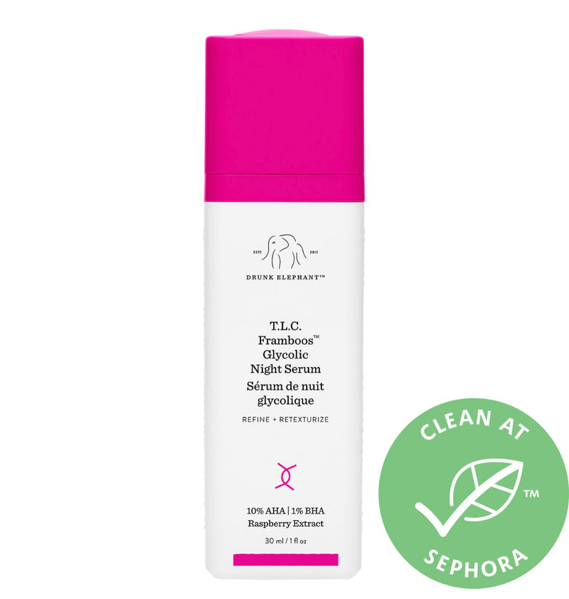 Drunk Elephant - T.L.C. Framboos™ Glycolic Resurfacing Night Serum