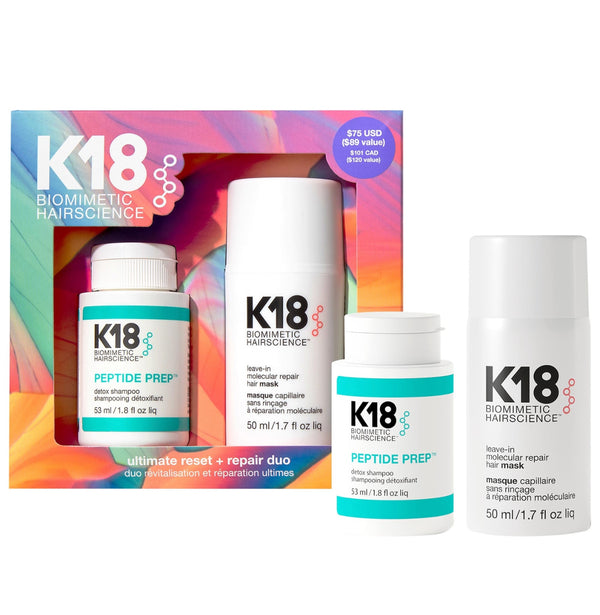 K18 - Ultimate Reset + Repair Hair Mask and Shampoo Set *Preorder*