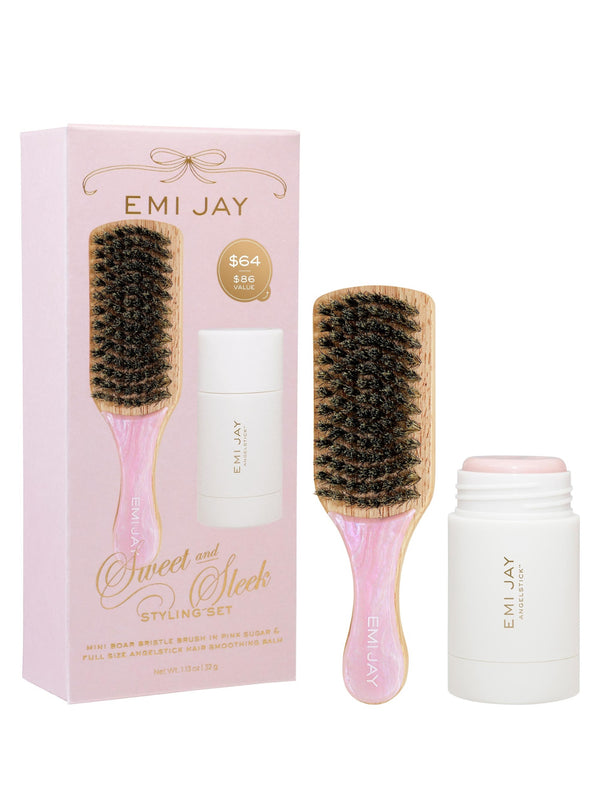 Emi Jay - Sweet and Sleek Styling Gift Set with Angelstick and Mini Boar Bristle Brush *Preorder*