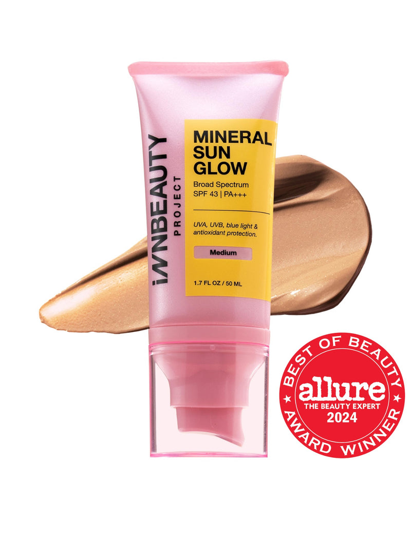 Innbeauty Project - Mineral Sun Glow Broad Spectrum Sunscreen SPF 43 PA +++ with Peptides and Vitamin C *Preorder*