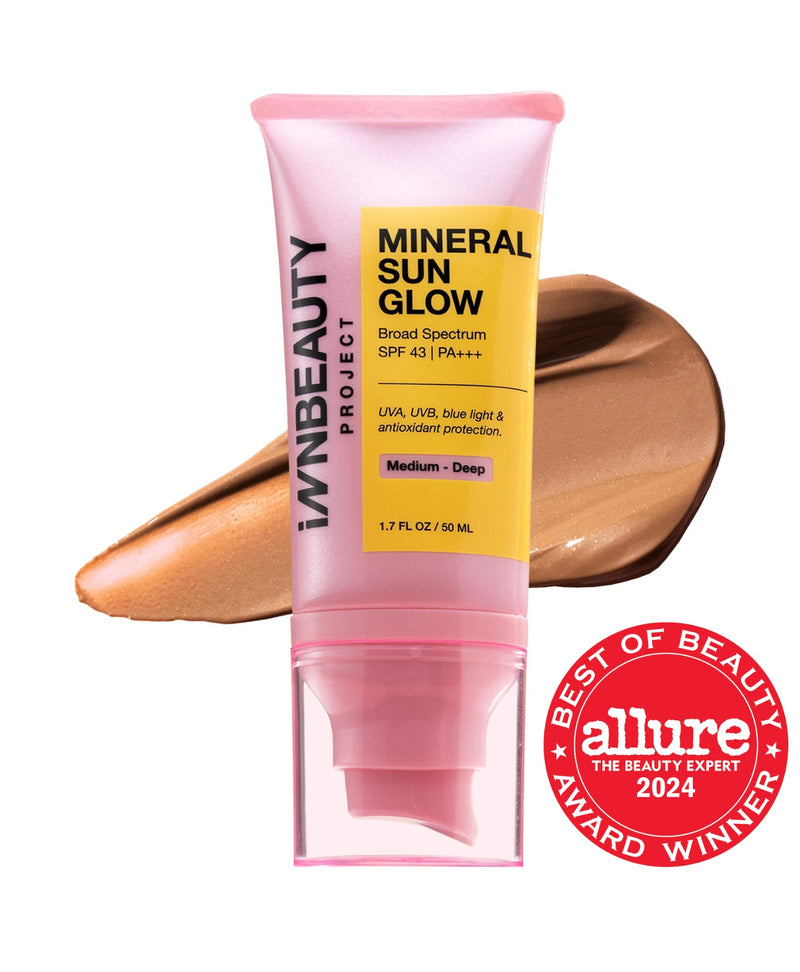 Innbeauty Project - Mineral Sun Glow Broad Spectrum Sunscreen SPF 43 PA +++ with Peptides and Vitamin C *Preorder*