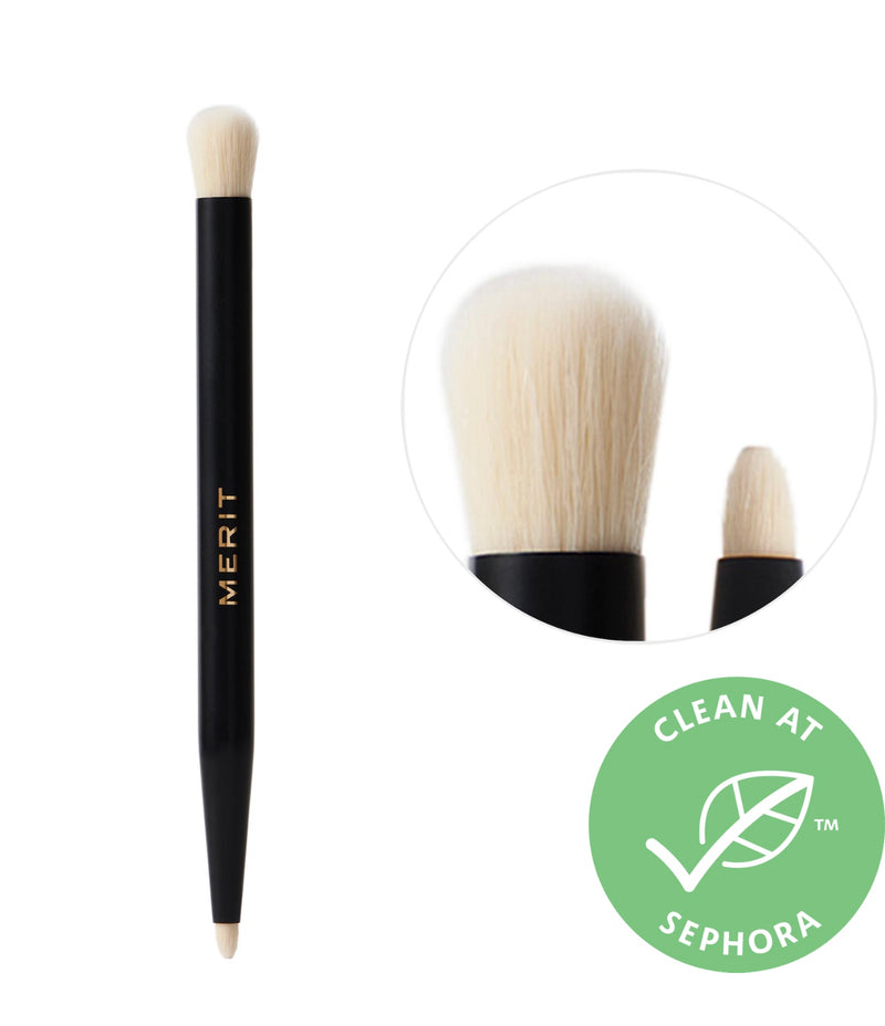 MERIT - Brush No. 2 Double Sided Eyeshadow Brush