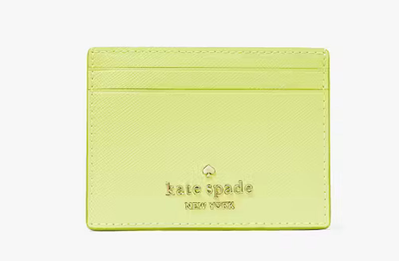 Kate Spade - Madison Small Slim Card Holder "Lime Slushy" *Preorder*