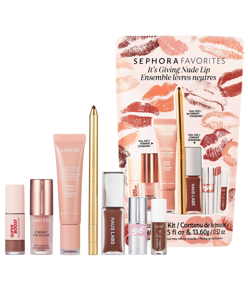 Sephora Favorites - It's Giving Nude Lip Makeup Value Set *Preorder*