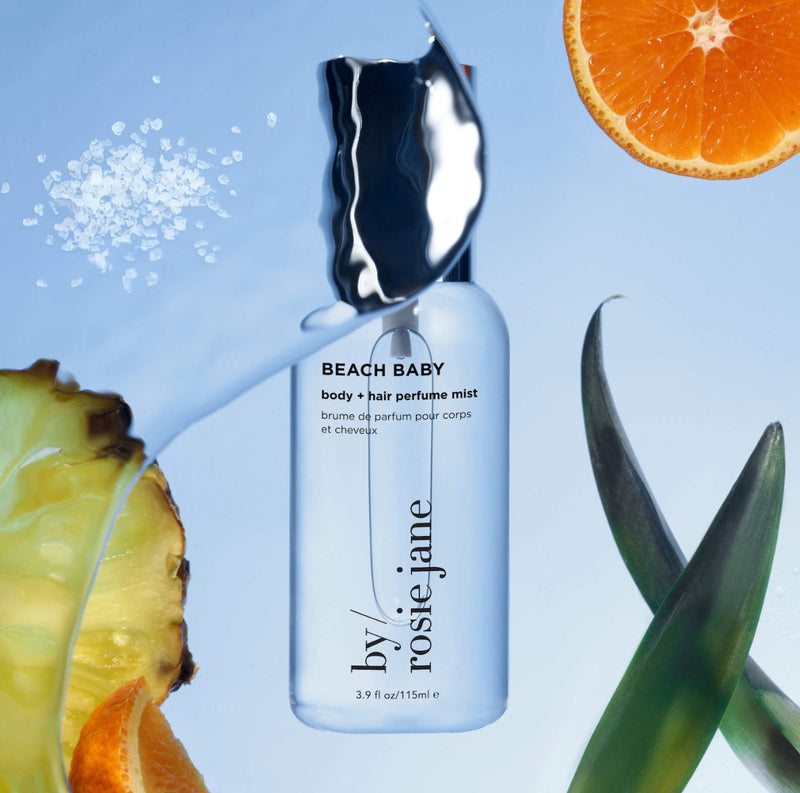 By Rosie Jane - Beach Baby body + hair perfume mist with coconut *Preorder*