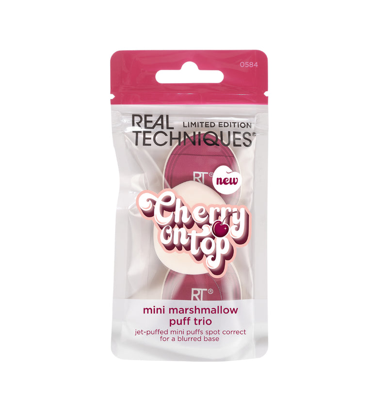 Real Techniques - Cherry On Top Mini Marshmallow Puff Trio *Preorder*