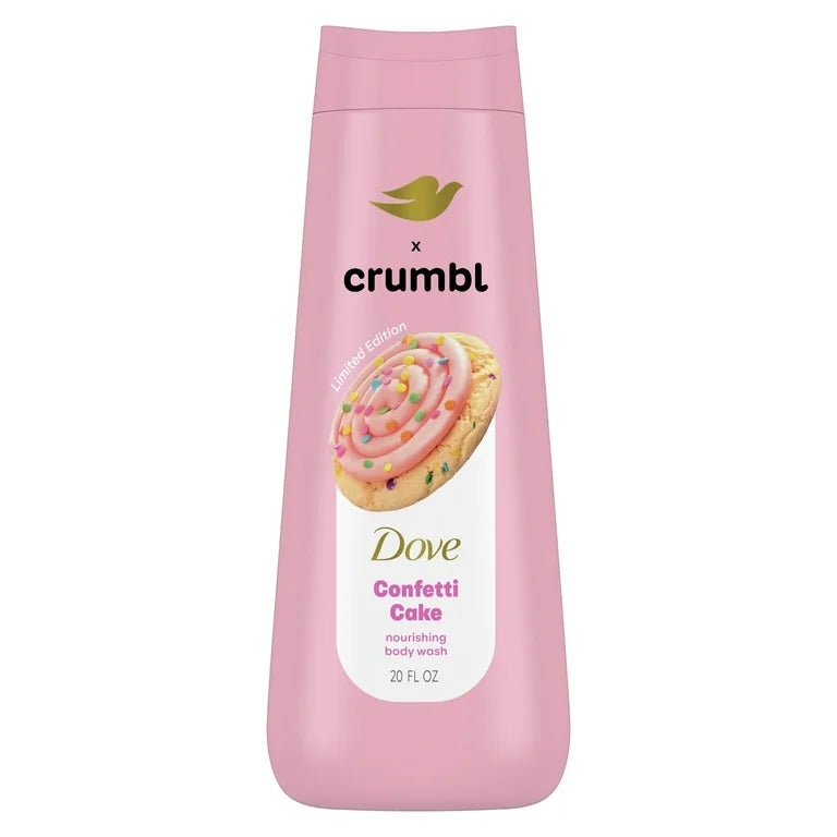 Dove Crumbl Moisturizing Liquid Body Wash Confetti Cake *Preorder*