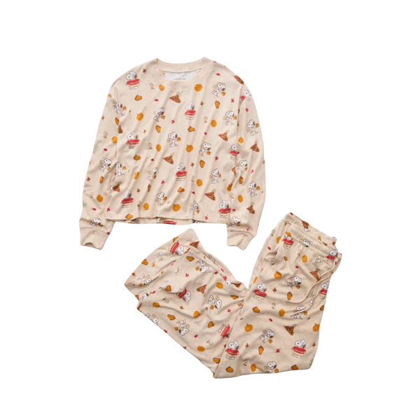 AE Luxe Plush Snoopy Fall Long-Sleeve & Pant PJ Set *Preorder*