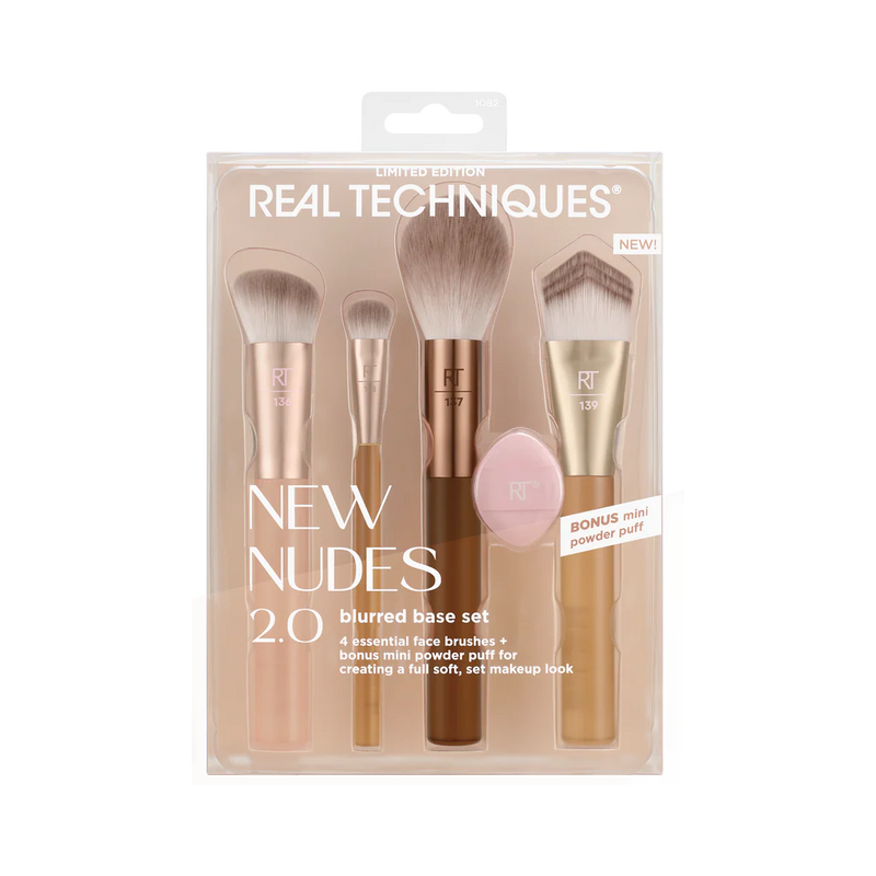 Real Techniques  - New Nudes 2.0 Blurred Base Brush Set *Preorder*
