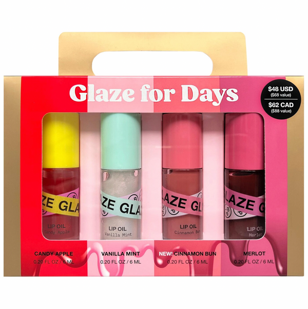 iNNBEAUTY PROJECT Glaze For Days 4-Piece Lip Oil Set *Preorder*