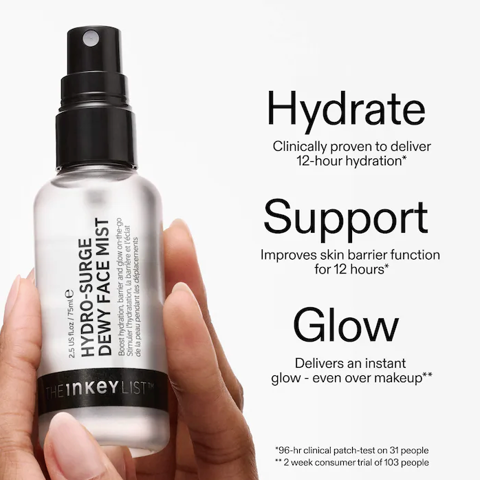 The INKEY List  Hydro-Surge Dewy Face Mist *Preorder*