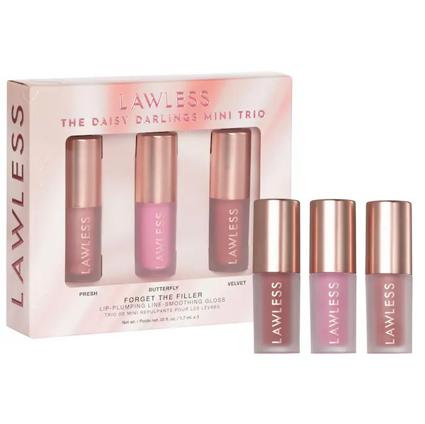 LAWLESS - Mini Daisy Darlings Lip-Plumping Lip Gloss Trio *Preorder*