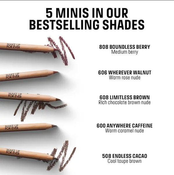 MAKE UP FOR EVER - Mini Artist Color Lip Pencils Set *Preorder*