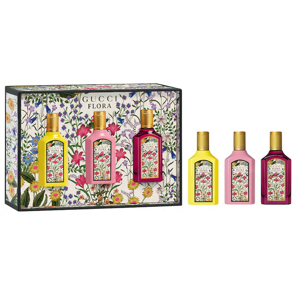Gucci - Mini Flora Gorgeous Collection Perfume Sampler Gift Set *Preorder*