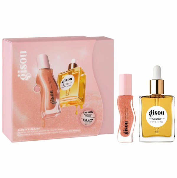 Gisou - Glossy & Glazed Hair & Lip Oil Gift Set *Preorder*
