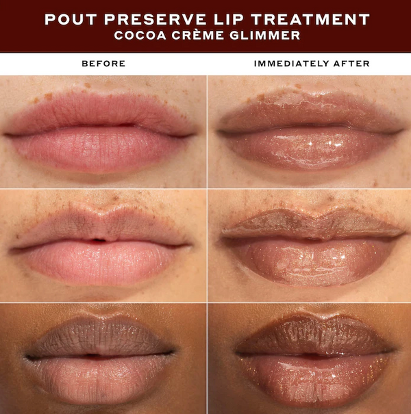 OLEHENRIKSEN - Pout Preserve Hydrating Peptide Lip Treatment "Cocoa Creme Glimmer" *Preorder*