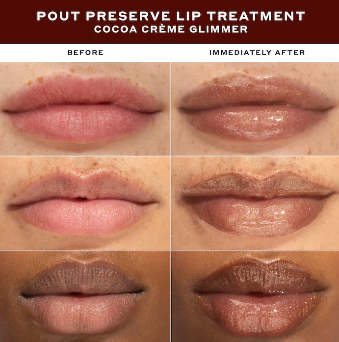 OLEHENRIKSEN - Pout Preserve Hydrating Peptide Lip Treatment "Cocoa Creme Glimmer" *Preorder*