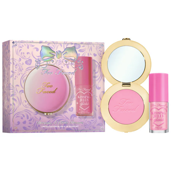 Too Faced - Dream A Little Dream Makeup Gift Set: Cloud Crush Blush & Kissing Jelly Lip Oil *Preorder*