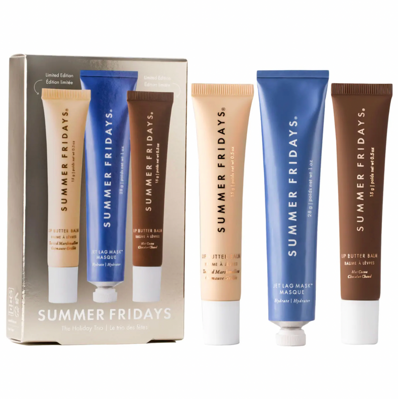 Summer Fridays - The Holiday Trio Set with Lip Butter Balm in Hot Cocoa & Toasted Marshmallow *Preorder*