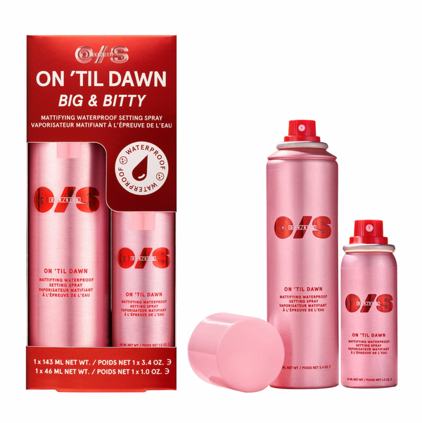 ONE/SIZE by Patrick Starrr - On 'Til Dawn Mattifying Waterproof Setting Spray Big & Bitty Duo *Preorder*