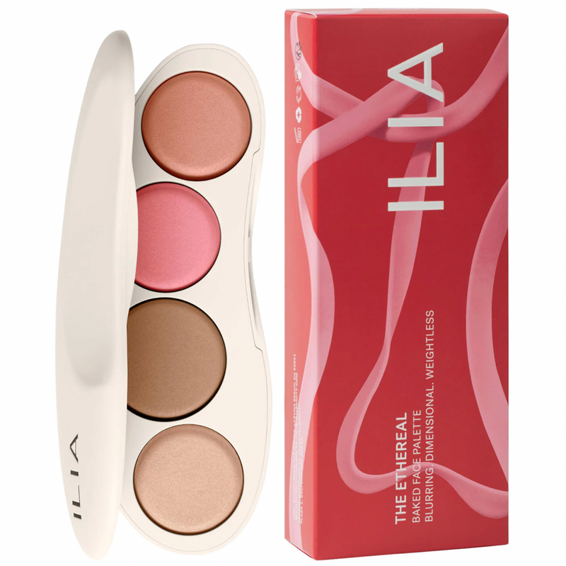 ILIA - The Ethereal Baked Face Palette - Long-Wear Bronzer, Highlighter & Blush *Preorder*