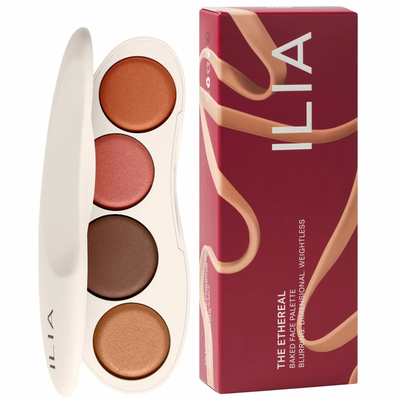 ILIA - The Ethereal Baked Face Palette - Long-Wear Bronzer, Highlighter & Blush *Preorder*