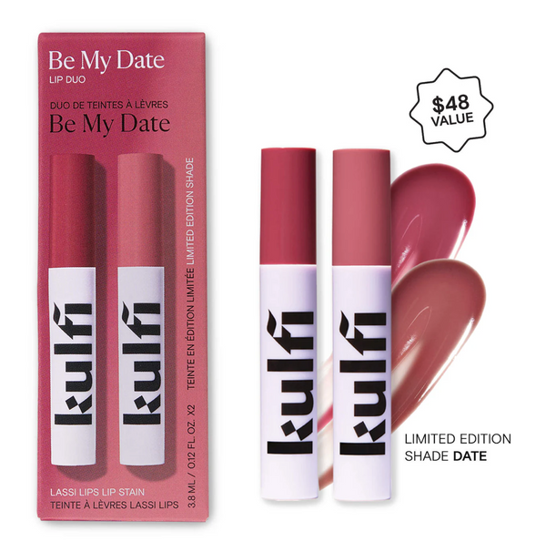 Kulfi - Be My Date Lassi Lips Staining Lip Oil Duo Set *Preorder*