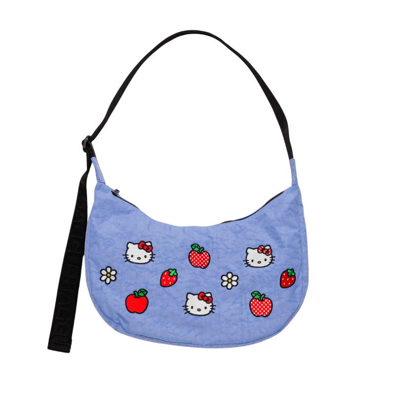 BAGGU - Medium Nylon Crescent Bag Embroidered Hello Kitty *Preorder*